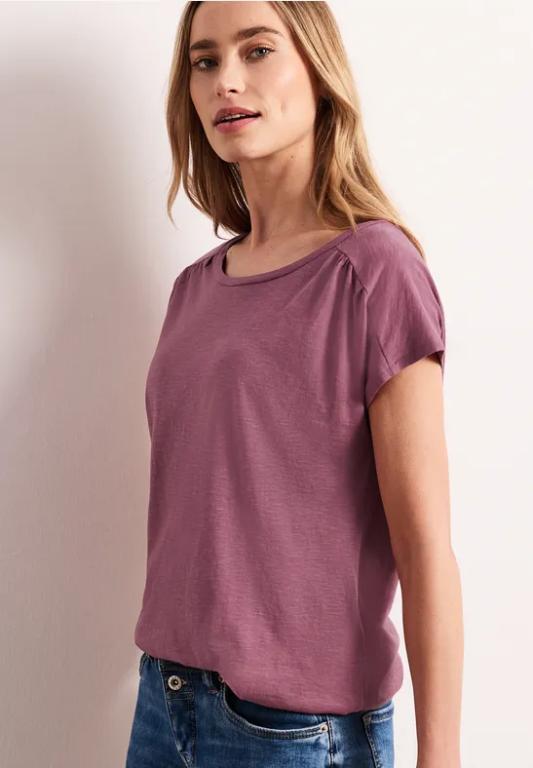 Shirt mit Rundhals und Raffung in der Schweiz - Bild 1