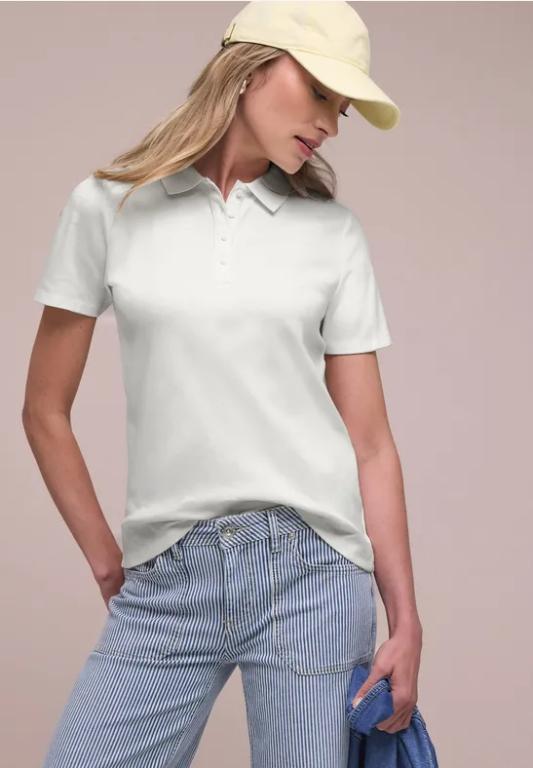 Kurzarm Poloshirt in Rippstruktur in der Schweiz - Bild 1
