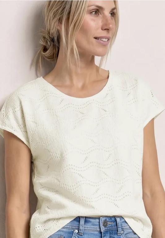 Dropped Shoulder Shirt mit Strukturmix in der Schweiz - Bild 1