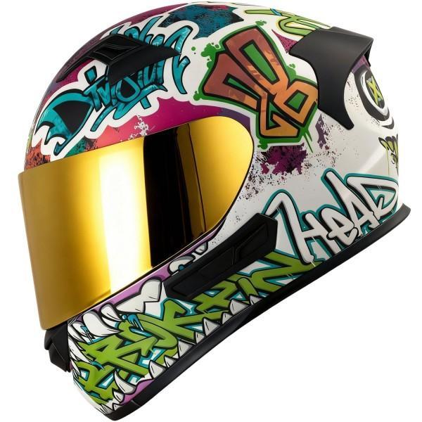 Broken Head Integralhelm InYourFace Weiss Matt + Gold … in Regensdorf - Bild 1