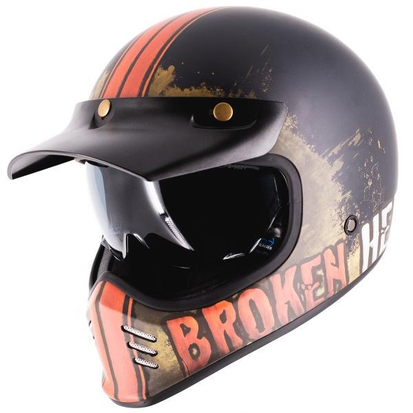 Broken Head Retro Helm Rusty Rider Orange in Landquart - Bild 1