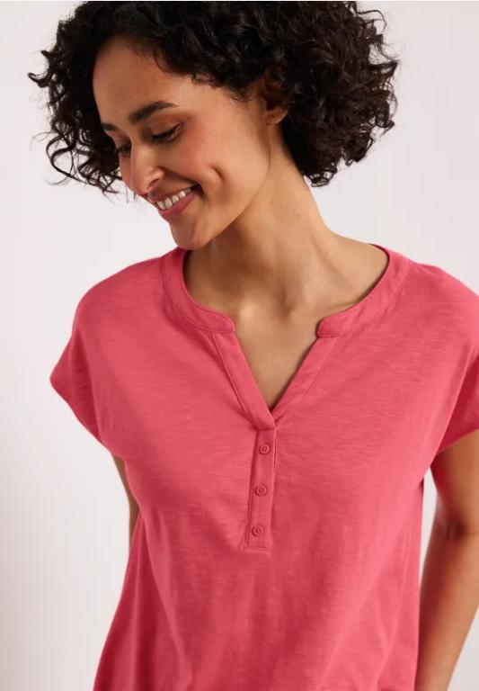 Dropped Shoulder Shirt mit Split Neck in der Schweiz - Bild 1