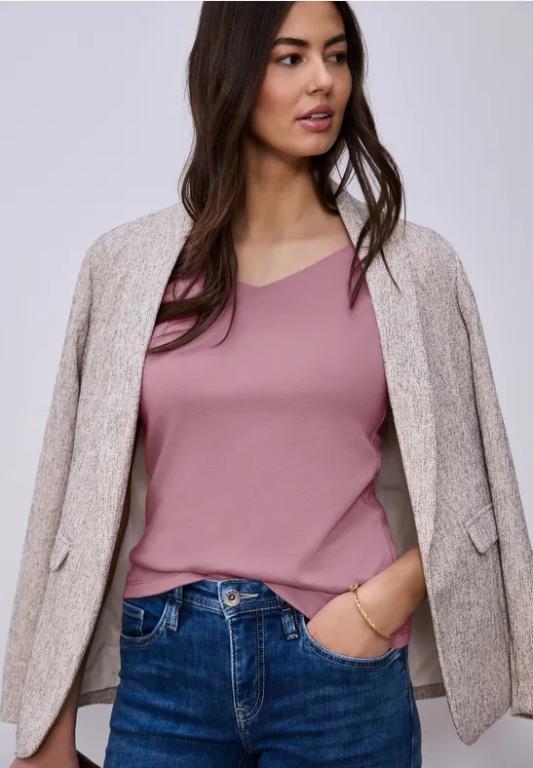 Ärmelloses Shirt mit Diamantausschnitt in Willisau - Bild 1