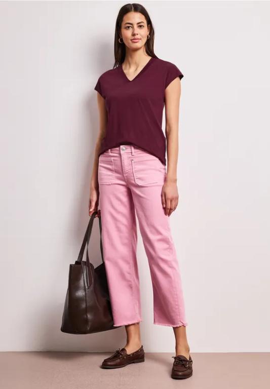 Dropped Shoulder Shirt mit V-Neck in Lenzburg - Bild 1