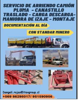 ARRIENDO CAMIONES PLUMAS / DIARIOS / MENSUALES, Calama64206479074563120