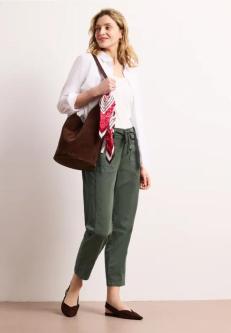Barrel Leg Hose aus Twill-Ware in Neuenhof - Bild 1