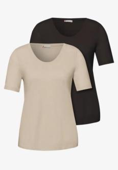 Basic T-Shirt mit Kurzarm im 2er-Pack in Solothurn - Bild 1