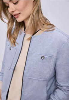 Blouson im Melange-Look mit Zipper in Willisau - Bild 1