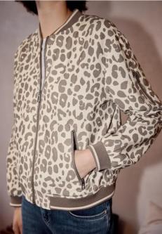 Blouson mit Animal Print und Zipper in Solothurn - Bild 1