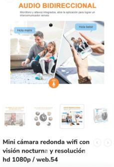 Cámara de seguridad WiFi63835221153921121