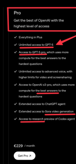 ChatGPT 5 Version PRO Subscription of 200 USD I share for 163835222577283124