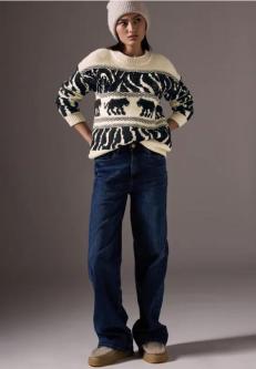 Chunky Jaquard Sweater in Luzern - Bild 1