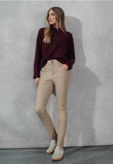 Coated Slim Fit Hose in St. Gallen - Bild 1