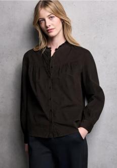 Cordbluse mit Rüschendetails in Chur - Bild 1