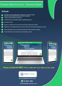 We create affordable websites with email support, Monterrey63837121854851120