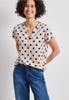 Dropped Shoulder Bluse mit Split Neck in Liestal - Bild 1