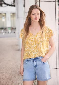 Dropped Shoulder Blusenshirt mit Bändern in Thun - Bild 1