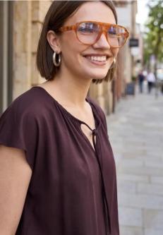 Dropped Shoulder Blusenshirt mit Bändern in Liestal - Bild 1