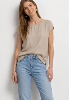 Dropped Shoulder Blusenshirt mit Rundhals in Aarau - Bild 1