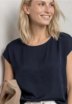 Dropped Shoulder Blusenshirt mit Rundhals in St. Gallen - Bild 1