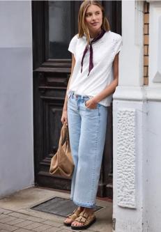 Dropped Shoulder Shirt aus Spitze in Solothurn - Bild 1