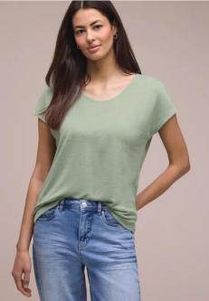 Dropped Shoulder Shirt im Leinen-Look in Willisau - Bild 1