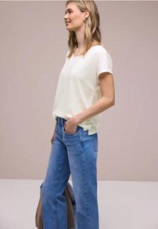 Dropped Shoulder Shirt im Leinen-Look in Basel - Bild 1