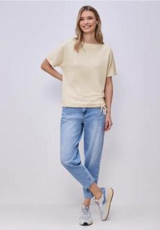 Dropped Shoulder Shirt mit Rippdetail in Thun - Bild 1