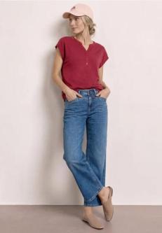 Dropped Shoulder Shirt mit Split Neck in Zürich - Bild 1