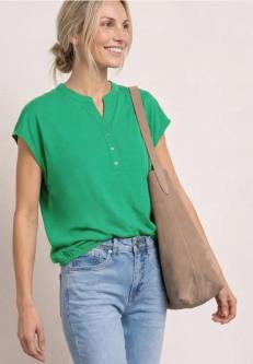 Dropped Shoulder Shirt mit Split Neck in Basel - Bild 1