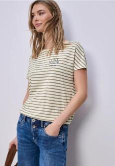 Dropped Shoulder Shirt mit Streifen in Binningen - Bild 1