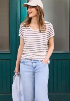 Dropped Shoulder Shirt mit Streifen in St. Gallen - Bild 1