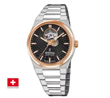 Festina Swiss Made Automatik Herrenuhr/Edelstahl/Rose Gold in Wald - Bild 4