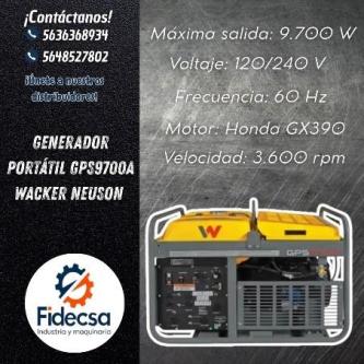 Generador Portátil GPS9700A Wacker Neuson MICHOACAN