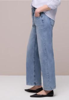 High Waist Wide Leg Jeans im Loose Fit in Basel - Bild 1