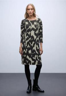 Jacquard-Kleid mit Knöpfen in Zürich - Bild 1