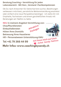 Kartenlegen Schweiz, Lebensberatung,Therapie und Coaching in Stans - Bild 7