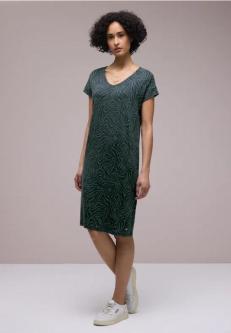 Knielanges Kleid aus Jersey mit Print in Luzern - Bild 1