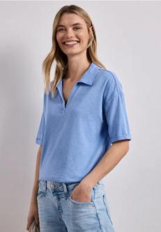 Kurzarm Poloshirt aus Jersey in Bern - Bild 1