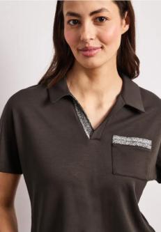 Kurzarm Poloshirt mit Glitzer in Liestal - Bild 1