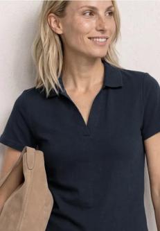 Kurzarm Poloshirt mit Split Neck in Solothurn - Bild 1