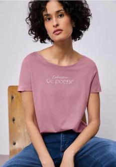 Kurzarm Shirt mit Folien-Wording in St. Gallen - Bild 1
