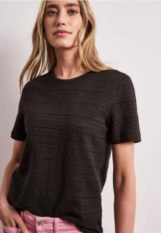 Kurzarm Shirt mit Rundhals aus Spitze in Basel - Bild 1