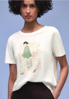 Kurzarm Shirt mit Rundhals und Print in Thun - Bild 1