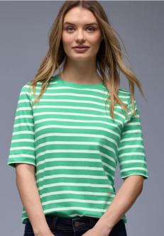 Kurzarm T-Shirt mit Streifenmuster in Luzern - Bild 1