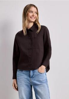 Langarm Bluse mit Hemdkragen aus Twill in Aarau - Bild 1