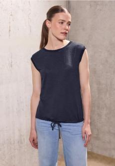 Leinen-Look Shirt mit Tape in Willisau - Bild 1