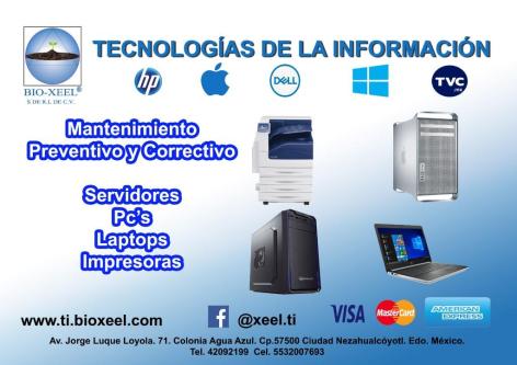 Mantenimiento correctivo y preventivo en computadoras/impresoras, Nezahualcoyotl63835261150465120