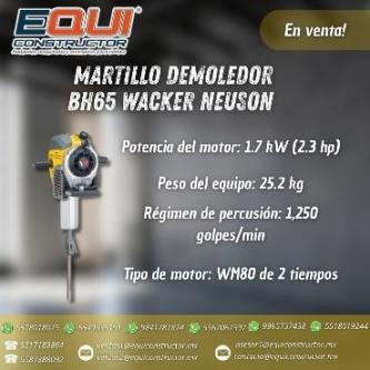 Martillo Demoledor BH65 Wacker Neuson63835224063491120