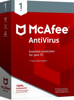 Mcafee Essential Protection 1 PC 1 Year of Protection63835222619393120